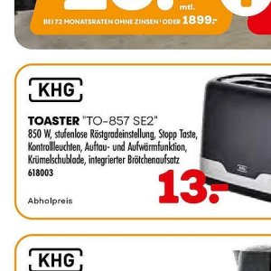 Toaster bei Möbel Kraft