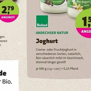 Joghurt bei BioMarkt