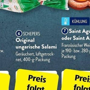 Salami bei Aldi SÜD