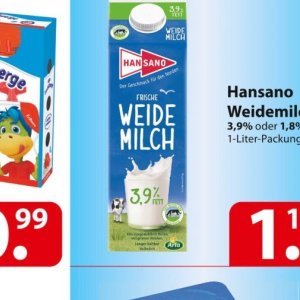 Milch bei Famila Nord Ost