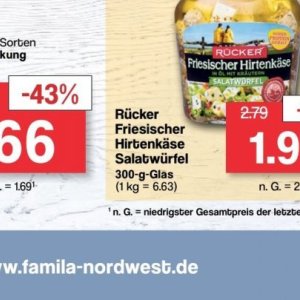 Glas bei Famila Nord West