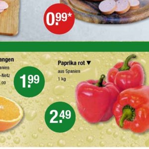 Paprika bei V-Markt