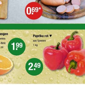 Paprika bei V-Markt
