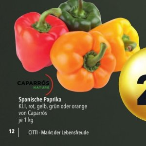 Paprika bei Citti Markt
