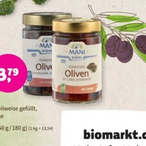 Oliven bei BioMarkt