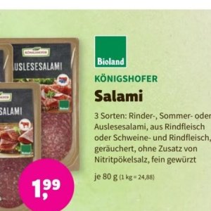 Salami bei BioMarkt