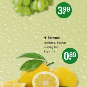 Zitronen bei V-Markt