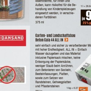 Beton bei V-Baumarkt