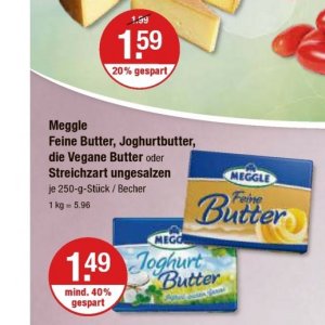 Butter bei V-Markt