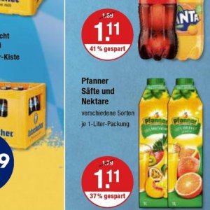 Säfte bei V-Markt