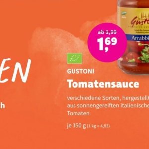 Tomatensauce bei BioMarkt