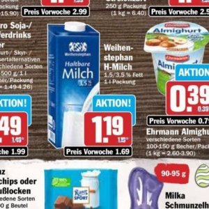 Milch bei Hit