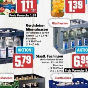 Mineralwasser bei Hit