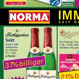 Sekt bei Norma