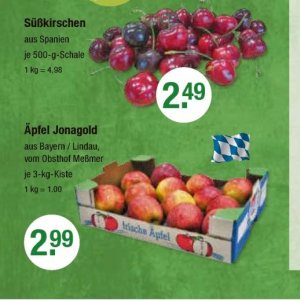 Äpfel bei V-Markt