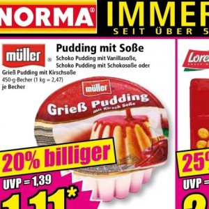 Pudding bei Norma