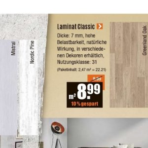 Laminat bei V-Baumarkt