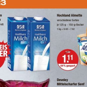 Milch bei V-Markt