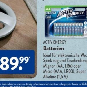 Batterien bei Aldi SÜD