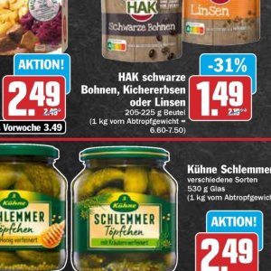 Bohnen bei Hit