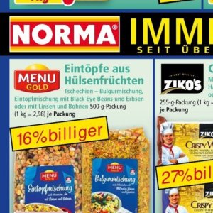 Bohnen bei Norma