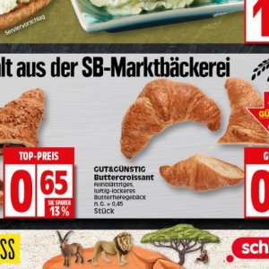Buttercroissant bei Elli Markt