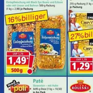 Bohnen bei Norma