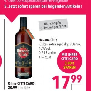 Havana Club bei Citti Markt