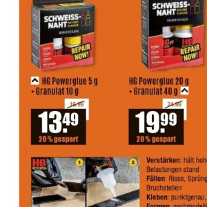 Granulat bei V-Baumarkt