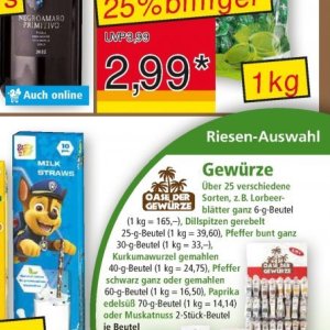 Gewürze bei Norma