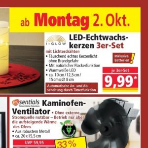 Kerzen bei Norma