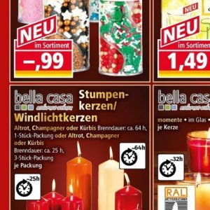 Kerzen bei Norma