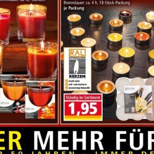 Kerzen bei Norma