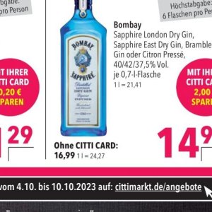Gin bei Citti Markt