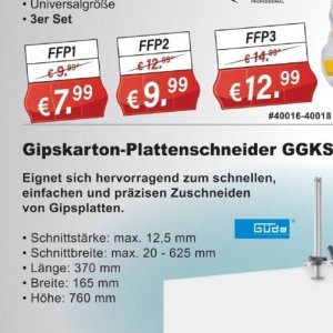 Gipskarton bei Stabilo