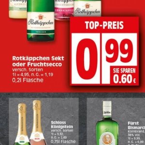 Sekt bei Elli Markt