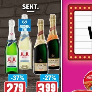 Sekt bei Hit
