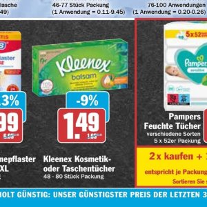 Taschentücher bei Hit