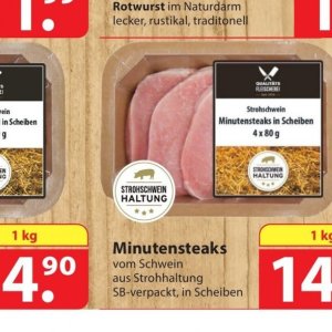 Minutensteaks bei Famila Nord Ost