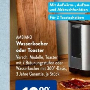 Toaster bei Aldi SÜD