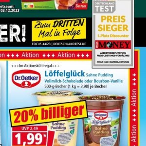 Pudding bei Norma