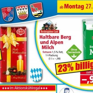 Milch bei Norma