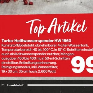 Wasserfilter bei Handelshof