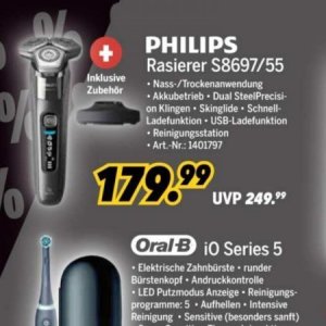 Rasierer philips  bei Medimax
