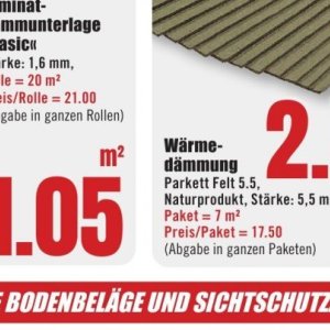 Parkett bei B1 Discount