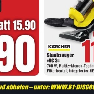 Staubsauger bei B1 Discount