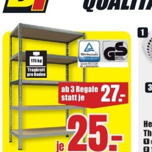 Regale bei B1 Discount