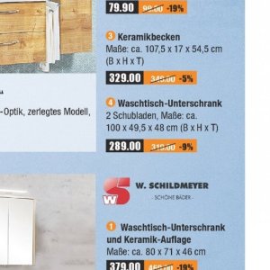 Schubladen bei V-Baumarkt
