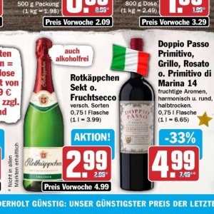 Sekt bei Hit