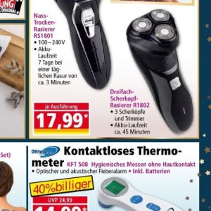Rasierer bei Norma